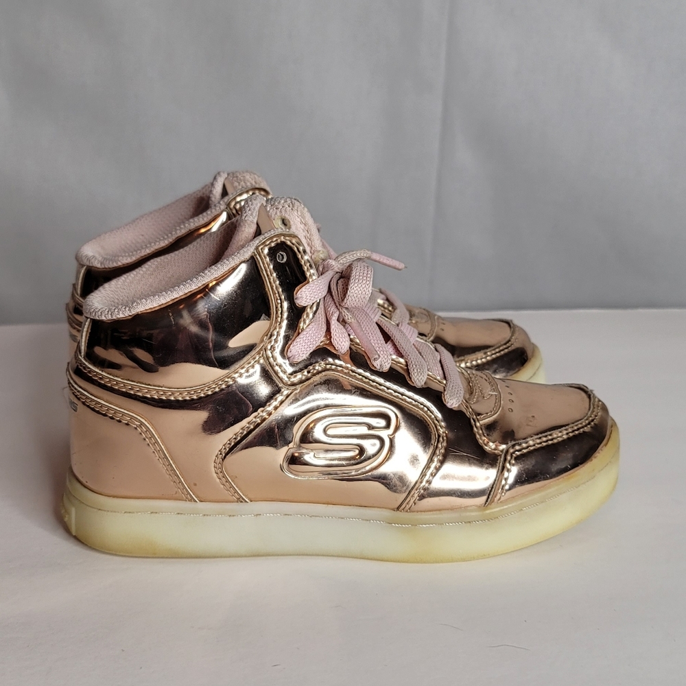 Rose Gold Energy Lights Skechers size 12